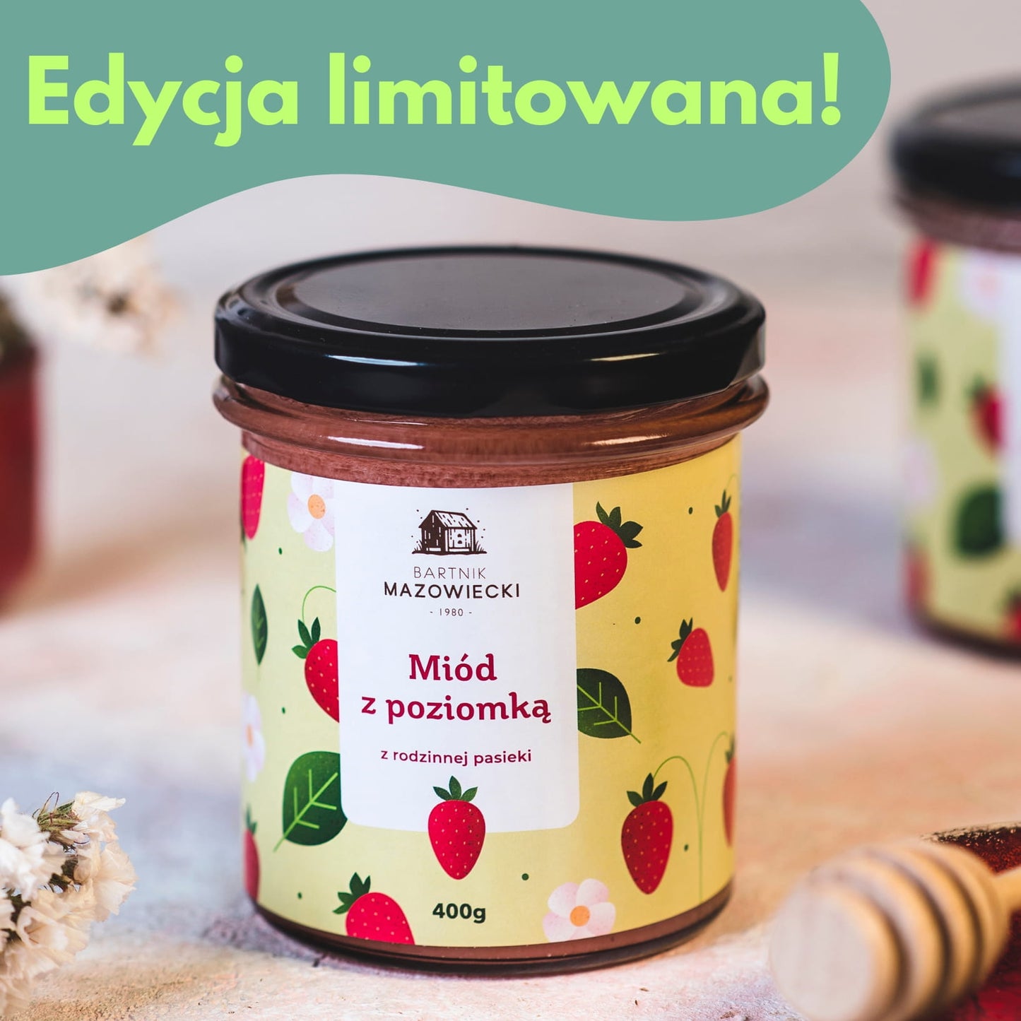 Miód z poziomką